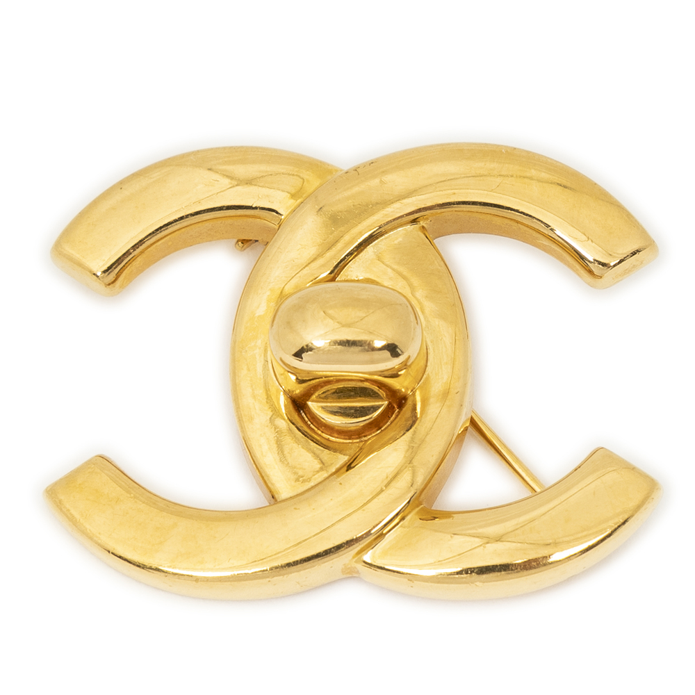 Chanel CC Turnlock Motif Brooch